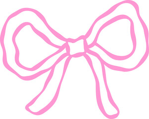 Squiggle Wavy Bow Outline