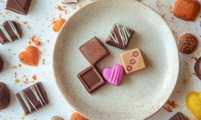 A snapshot of delightful and sweet chocolates, just right for Valentine's Day.