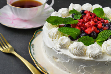 メキシコのスイーツ パステル・デ・トレス・レチェス(3種のミルクのケーキ)  Mexican sweets Pastel de Tres Leches ( Mexican Tres Leches Cake,Tres Leches Cake,Three Milk Cake, 3 Milk Cake)