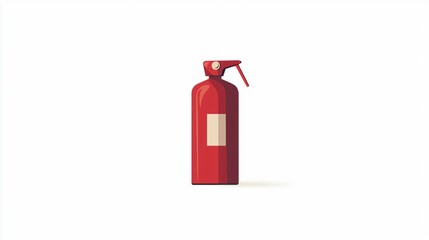 Obraz premium Modern Fire Extinguisher Icon Vector Illustration for Safety Instructions
