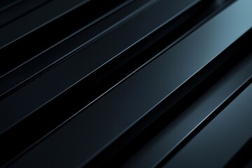 Obraz premium Black metal and glass modern building background with dark abstract texture for web design, print, or presentation mockup template. 