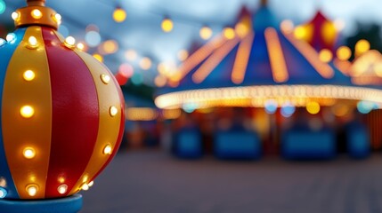 A glowing carnival midway with games prizes and colorful lights featuring people celebrating with laughter and joy during the festive season 
