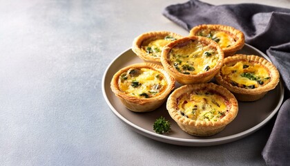 Freshly delicious mini quiches