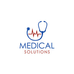 Medical Solutions Logo Design Minimalist