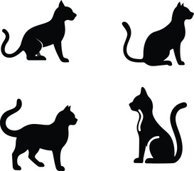 cat icon design silhouette 
