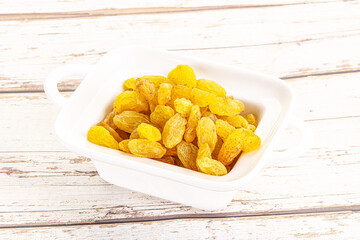 Yellow raisin - dry grape berries