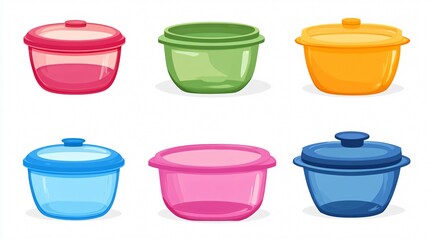 Transparent Vector Food Storage Bowl Icon Isolated for Professional Designs