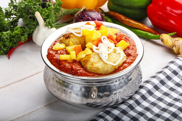 Indian cuisine Kashmari aloo dum