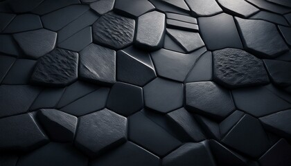 A matte stone-look tile with a natural slate texture in dark charcoal tones, ideal for modern, industrial, or minimalist spaces, offering a sophisticated and timeless appearance.