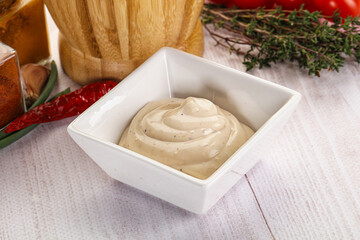 Burger sauce in the bowl