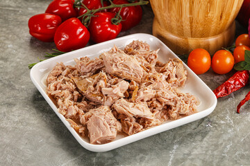 Canned tuna fish for salad