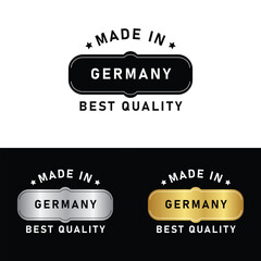 Obraz premium Made in Germany Badge Tag Seal Hergestellt in Deutschland Make