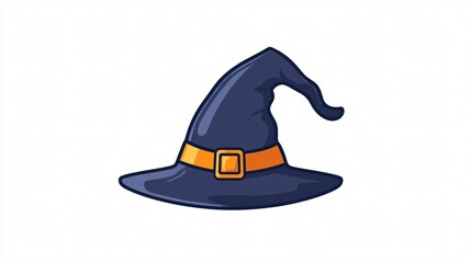 Halloween Witch Hat Outline Icon Transparent Vector Design