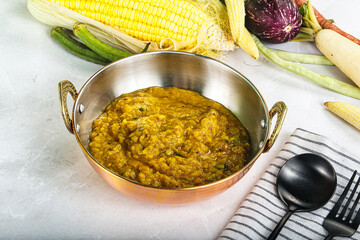Vegan cuisine - Indian soup daal