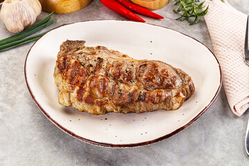 Grilled pork sirloin for dinner