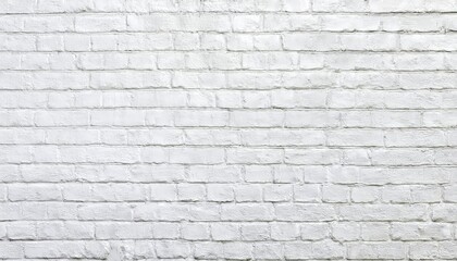 white painted brick wall with rustic texture, ideal for background design, digital mockups, interior decoration, or text overlay

