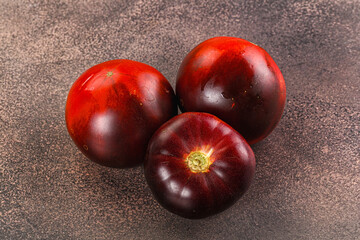 Black ripe juicy organic tomato