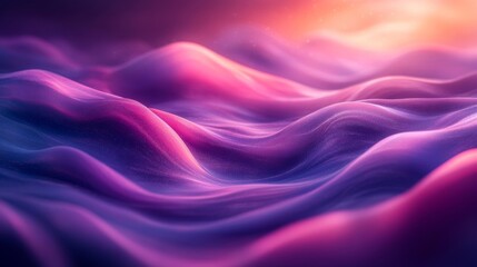 Obraz premium Dreamy Abstract Gradient Waves with a Grainy Texture. Generative AI
