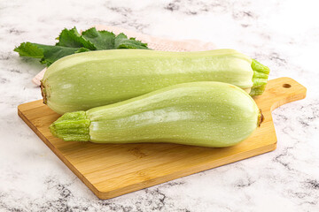 Raw frsh ripe zucchini vegetable