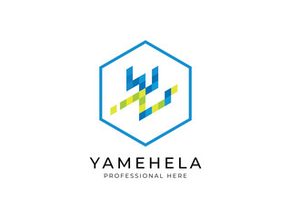 Modern letter logo design 