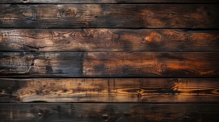 Naklejka premium Old and Worn Wooden Planks with Dark Cracks and Texture