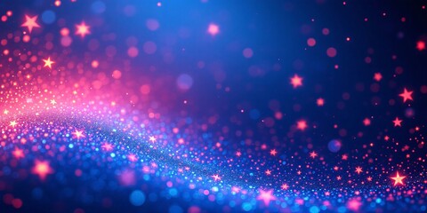 Obraz premium Enchanted cosmic glitter, a vibrant, swirling galaxy of stars and shimmering light. Magical and dreamy!