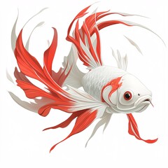 Fototapeta premium fish isolated on white