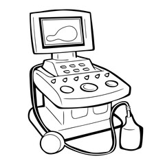 Naklejka premium Ultrasound machine