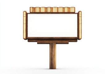 Obraz premium Sign with Illuminated Lightbox for Advertising or Display