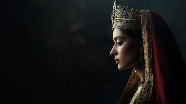 Queen Esther &ndash; Realistic Side Profile &ndash; Humble and Regal