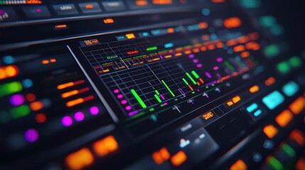 Obraz premium Consumer Price Index CPI concept. Holographic Data Dashboard Showcasing Global Economic Metrics and Trends