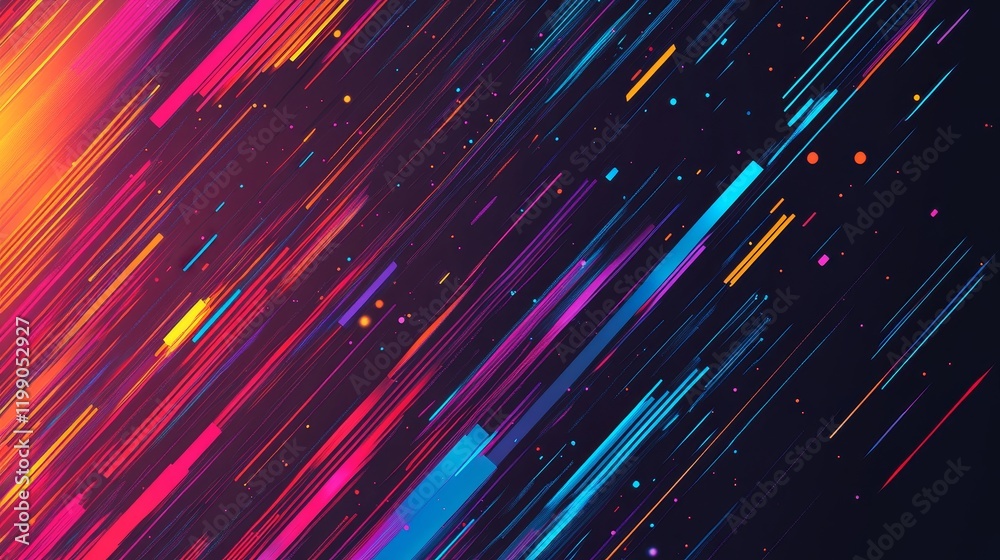 Poster abstract colorful lines background