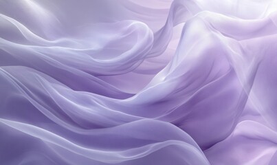 Obraz premium Delicate light purple wash on a soft gray-blue background with subtle feathery clouds and gentle ripples