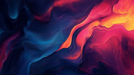 Fototapeta premium Abstract colorful swirls, vibrant paint texture