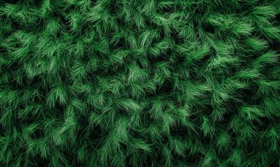 Obraz premium dense carpet of emerald grasses in the forest, forest ecosystem, natural carpet, dense foliage, natural surroundings, forest floor