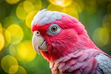 Fototapeta premium Close-up Galah Parrot Bokeh Portrait