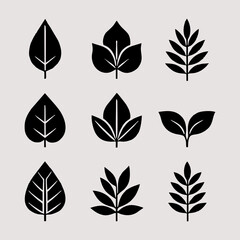 Fototapeta premium set of silhouettes