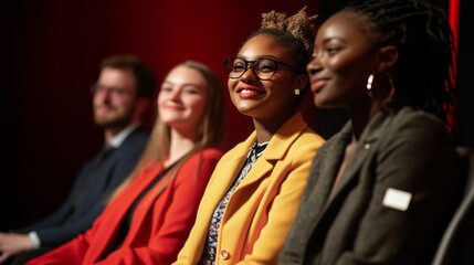 Obraz premium A celebratory event highlighting inclusive advertising campaigns with awards for authentic disability representation,