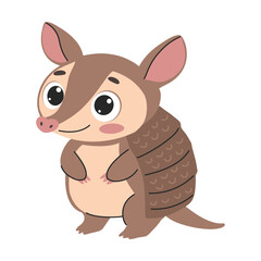 Аrmadillo. Cute little baby armadillo. Vector illustration