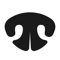 Dog nose vector icon