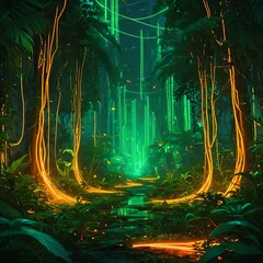 Radiant Tropical Forest