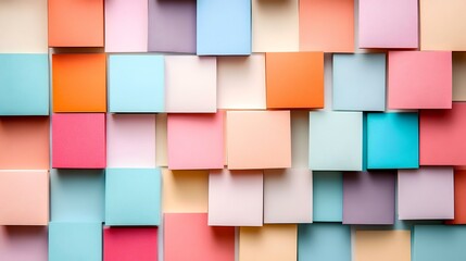Pastel Cubes Texture Background, Studio Shot, Abstract Design, Website Banner