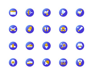 Gradient Icon of Sport and Tournament