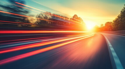 Sunset Highway Drive: A Journey into the Golden Hour