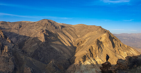 sunset in the mountains