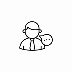 Customer service support chat icon vector sign
