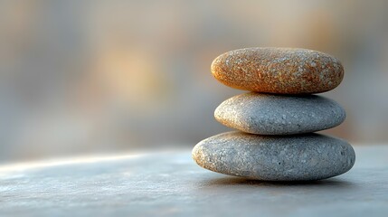 Balanced stones, beach sunset, serenity, meditation, website