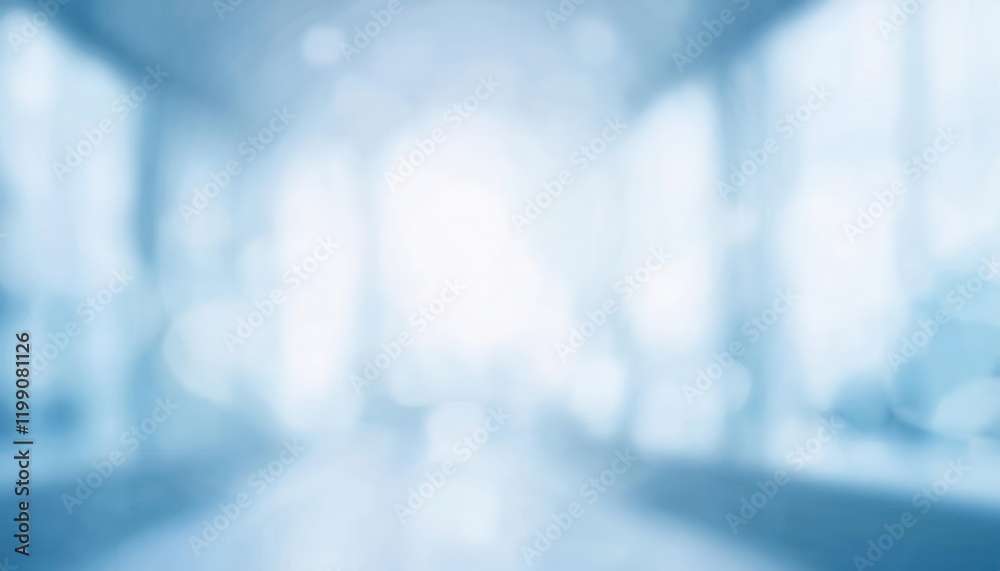 Poster soft abstract blue bokeh light background for serene design, winter themes, or tranquil digital compositions with a subtle glow

