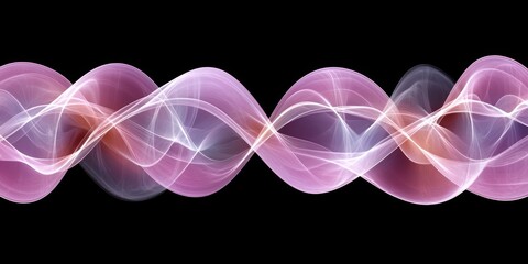 Abstract Pink and White Wave Abstract Background