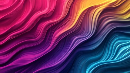 Fototapeta premium Abstract colorful wavy background. Vibrant gradient texture.